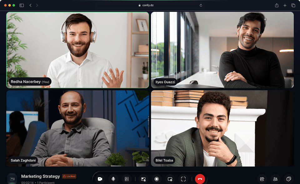 Confy video conference preview